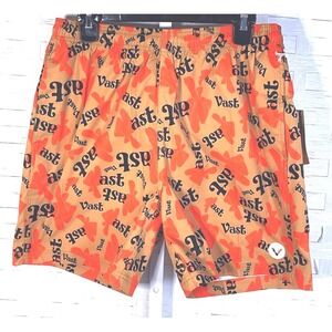 VAST  "Artist Volley Short" Elastic Waist Graphic Print Board Shorts Size‎ L NWT